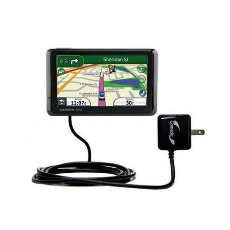 Gomadic Intelligent Compact AC Home Wall Charger suitable for the Garmin Nuvi 1310