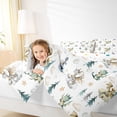 thumbnail image 4 of Feelyou Magic Dragon Teens Full Size Comforter Sets, Kawaii Dino Animal White Bedding Comforter Set, Cartoon Cloud Stars Reversible Bedding Sets, Microfiber Bedroom Decor, 3 Pieces, 4 of 8