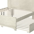thumbnail image 7 of Uforic Full Bed Frame with Trundle & Bookshelf, Wood Trundle Bed Frame with Storage Headboard & Charging Station, White, 7 of 7