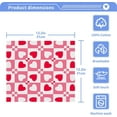 thumbnail image 5 of GZHJMY Valentine's Day Heart Cotton Washcloths Set of 6, 12"x12" Super Soft Absorbent Wash Cloths Bathroom Face Cloths Fingertip Towels for Gym Hotel and Spa, 5 of 7