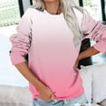 thumbnail image 2 of Dyegold Sweatshirts for Teen Girls Womens Long Sleeve Crew Neck Ombre Pullover Tops Hoodies Casual Loose Gradient Sweaters T Shirts, 2 of 5