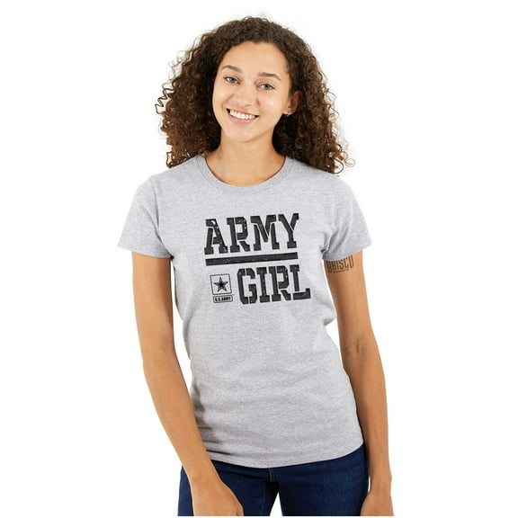 US Army Girl Military Star Logo Women's Plus Size Shirt Brisco Brands 2X