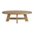 thumbnail image 3 of Martin Svensson Home BoHo Oval Wood Coffee Cocktail Table in Natural Prairie Oak, 3 of 7
