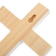 thumbnail image 3 of ULTNICE 1Pack Large Wall Cross Hanging Decor Plain White Wooden Cross For Catholic Believers 11.4x4.3x0.6In, 3 of 8
