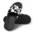 thumbnail image 4 of GZHJMY Stylish Slides for Women Men, Cute Pandas Soft Flexible Slip-on Sandals Slippers, 4 of 7