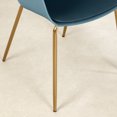 thumbnail image 6 of South Shore Flam Scandinavian Dining Chairs - Set of 2 Blue and Gold, 6 of 10