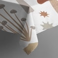 thumbnail image 3 of Brown Mushroom Leaf Light Pattern Rectangle Tablecloth 60"x84",Waterproof Polyester Rectangle Table Cloth, Wipeable Spillproof Polyester Tablecloth for Dining, Camping, Indoor and Outdoor, 3 of 5