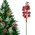 thumbnail image 2 of Christmas Glitter Berries Stems, Artificial Berry Stems, Christmas Berries Pick, 8.7 Inch Glitter Xmas Tree Picks for Christmas Tree Ornaments DIY Xmas Wreath Crafts Home Decorations, 2 of 5