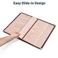 thumbnail image 6 of Wechef 20pcs 8.5"x14" Menu Cover 4 Pages 8 Views Reinforce Corner Double Stitch for Restaurant Cafe, 6 of 11