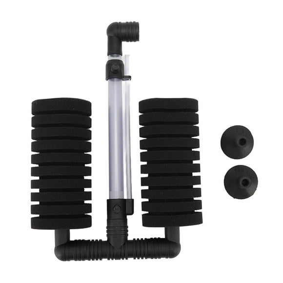 Fish Tank Power Sponge Filter, Aquarium Sponge Filter Hanging Type Double For Fish Tank