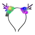 thumbnail image 1 of Diadema de plumas iluminada Strade Fareast Limited con astas de ciervo 30 x 22 cm, 1 of 8