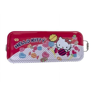 SANRIO Hello Kitty Tin Pencil Box - Hello Kitty Playing Trumpet