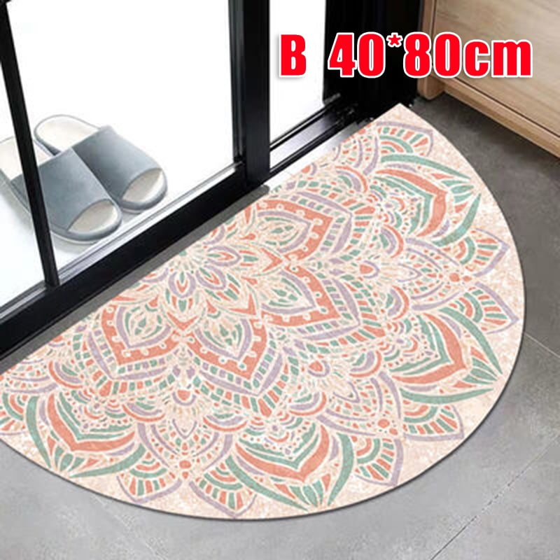 Semicircular Floor Carpet Mat Half Round Entrance Door Rug NonSlip