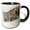 Black/White, variant on 3drose, Snow Leopard, Montana., 11oz Mug