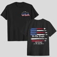 thumbnail image 5 of USA Shirt for Women 4th of July Shirts American Flag T-Shirt Patriotic Tee Top Black,2XL, 5 of 6