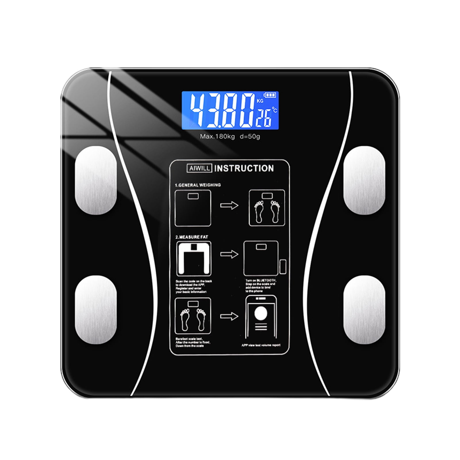 HERBALIFE NEW USB Rechargeable Body Fat Scales Smart Scale High Precision  Touch Control Digital Bathroom Electronic Weight Scale