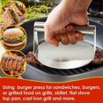 thumbnail image 4 of Prensa manual de acero inoxidable KAIYANG para carne redonda y hamburguesas 1 pieza, 4 of 5