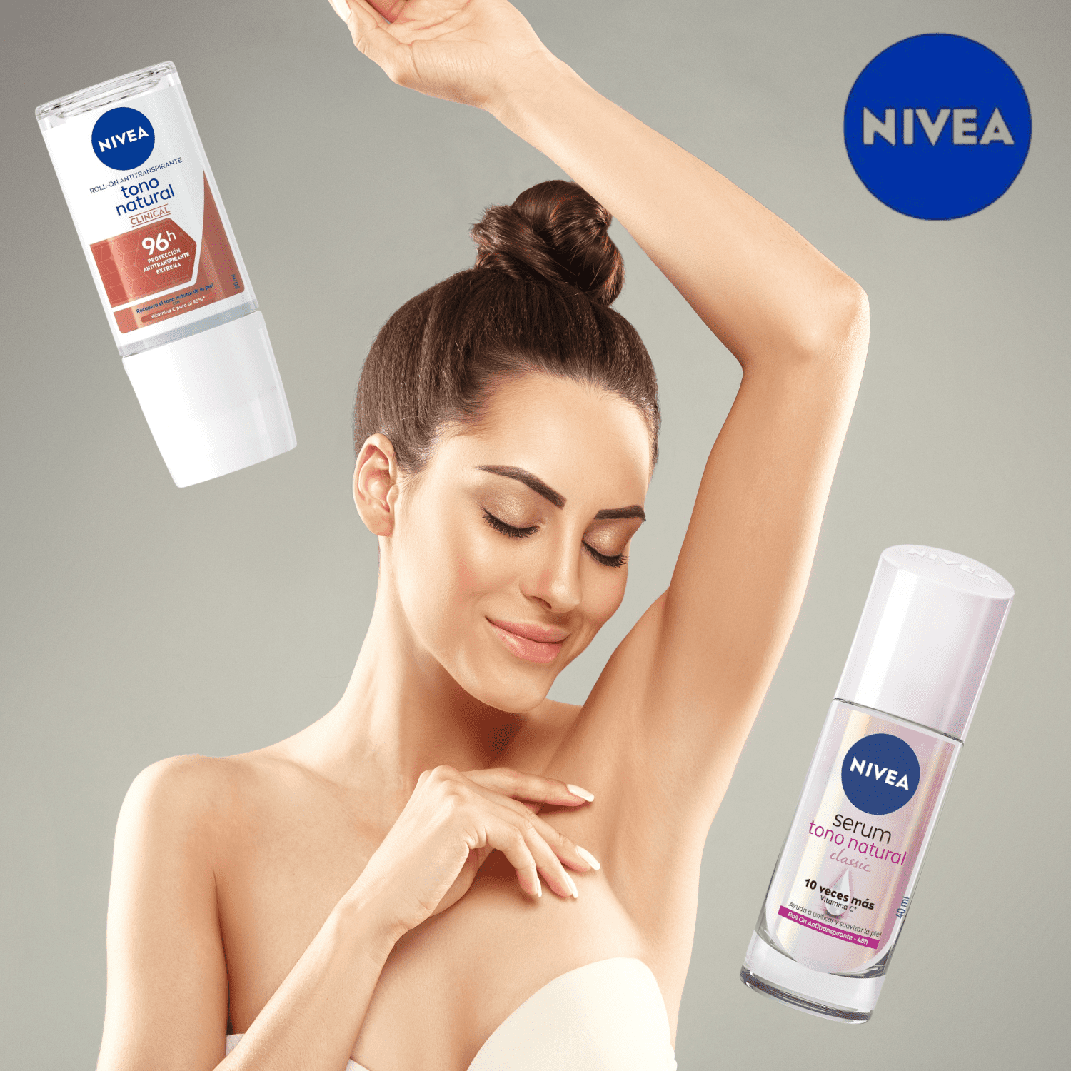Nivea Extra Whitening 40ml /Natural Tone 50ml,  96 Hour and 48 Hour Combo Antiperspirant Roll On