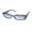 shiny milky blue / purple, variant on KK5094 ELORA SUNGLASSES NARROW LENSES WOMENS DESIGNER FASHION