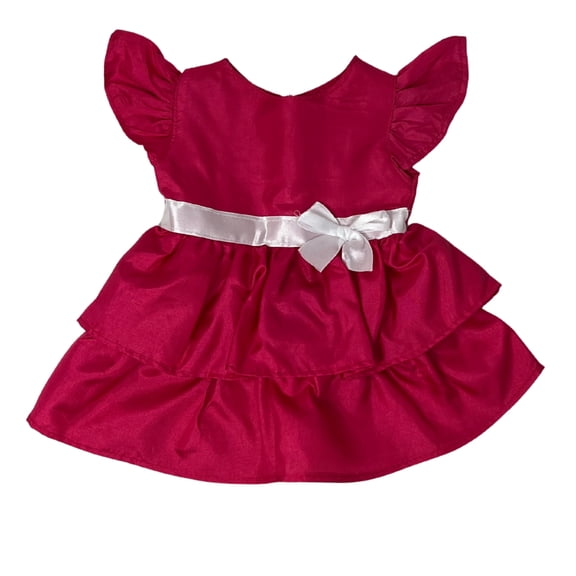 Rose Ruffle Party Dress – Fits 15–16" Cabbage Patch Dolls