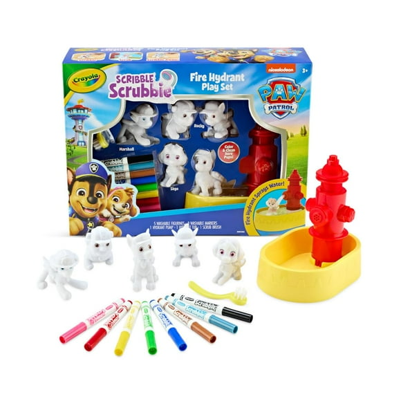 Juego Crayola Scribble Scrubbies La Patrulla Canina con 5 figuras