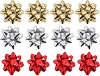 Metallic Gold, Red and Sliver