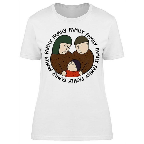 Portrait Of A Family T-Shirt Women -Image by Shutterstock, Female Medium