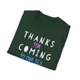 thumbnail image 4 of Thanks For Coming Into Our Sex Party Funny Gender Reveal Unisex Softstyle T-Shirt, 4 of 4