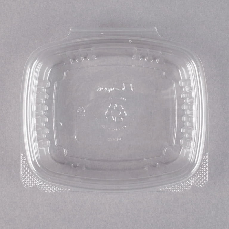 AD08 CPC 8 oz Clear Hinged Flat Lid Deli Container, Case of 200, 200 -  Fry's Food Stores