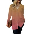 thumbnail image 5 of idosla Cardigans for Women Lightweight Trendy Long Sleeve Dressy Open Front Thin Long Cardigan Flowy Floral Jackets (Khaki, XL), 5 of 8