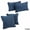 Blue, variant on Blazing Needles Delaney Microsuede Throw Pillow Set (Set of 4)