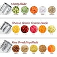 thumbnail image 2 of Orino Slicer Shredder Attachments for KitchenAid Stand Mixer Cheese Grater Attachment Compatible with All KitchenAid Stand Mixers Set of 3, 2 of 4