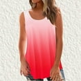 thumbnail image 2 of cfhntfmh Tank Tops for Women Summer Fashion Print Crewneck Sleeveless Baggy T-Shirts Scoop Neck Casual Blouses, 2 of 5