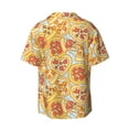 thumbnail image 2 of Fotbe Cute Pizza In Various print Short Sleeve Button Down Shirts for Men Casual Summer Beach Wrinkle Free Shirt-XX-Large, 2 of 7