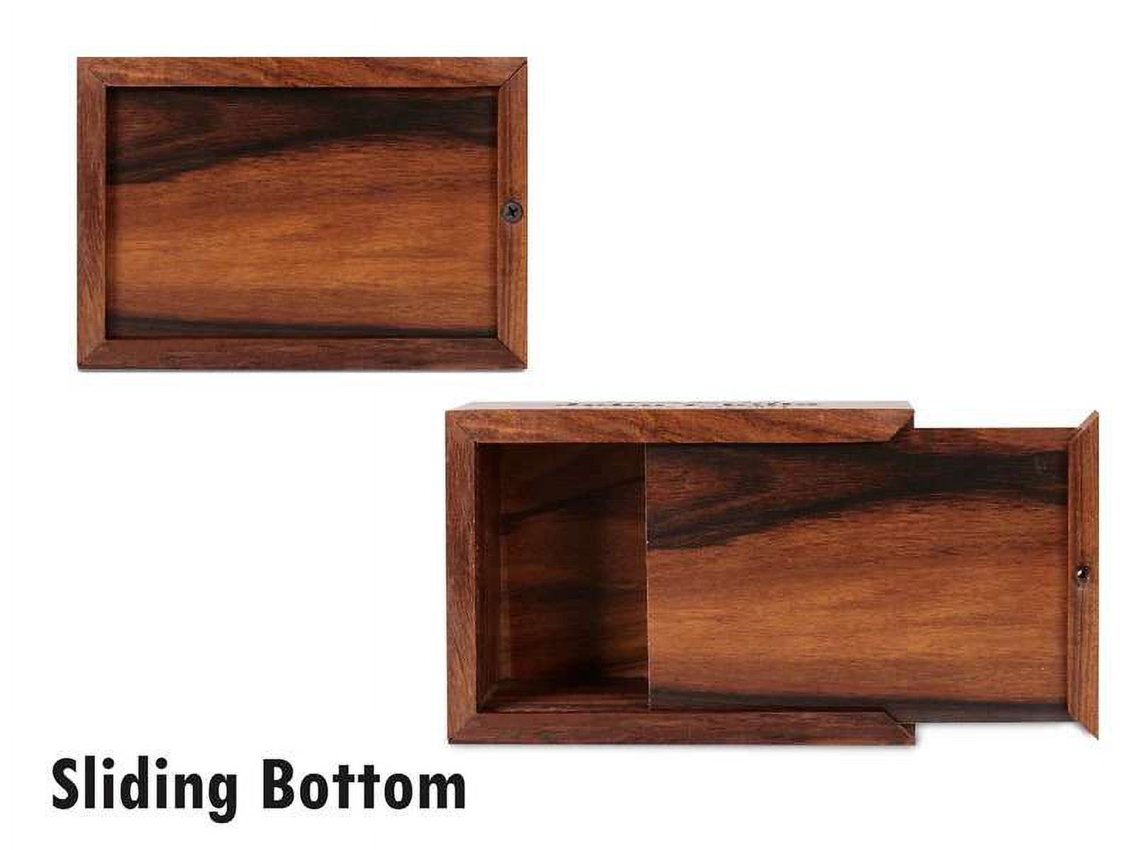 BigWoodWorks Personalized Wooden Cremation Urns for Human Ashes Adult Male Female - Rosewood Decorative Urns Box and Casket for Ashes - Burial Urn(Medium)