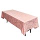 thumbnail image 1 of Mantel rectangular de poliéster Efavormart de 152 x 264 cm, color rosa empolvado, con estampado geométrico dorado, 1 of 8