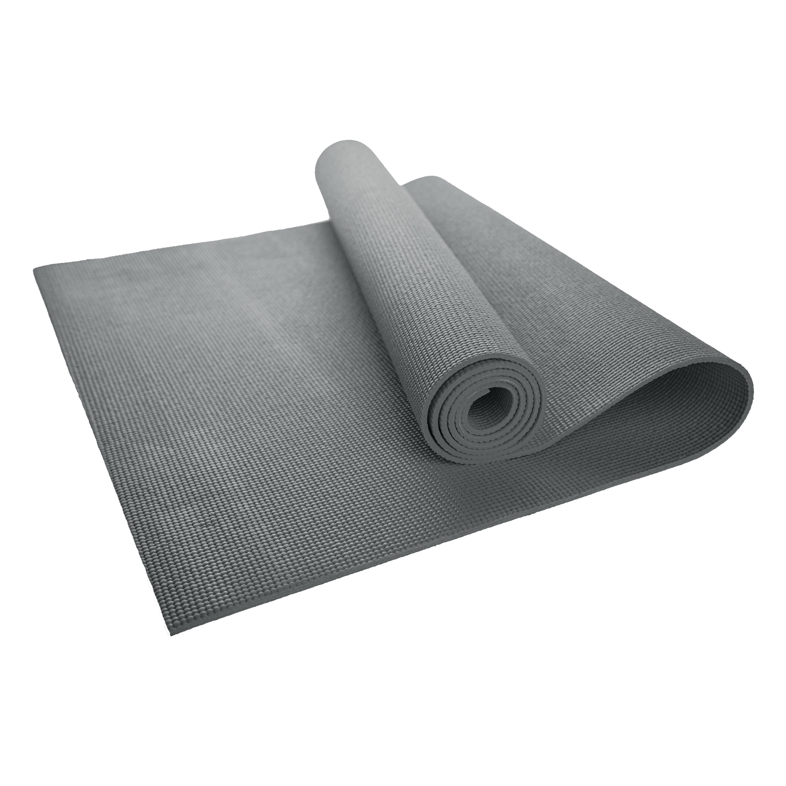 Hello Fit Bulk Yoga Mats, 10-Pack – 68" x 24", 4mm Thick, Non-Slip & Non-Toxic – Ideal for Schools, Studios & Gyms, Cool Gray
