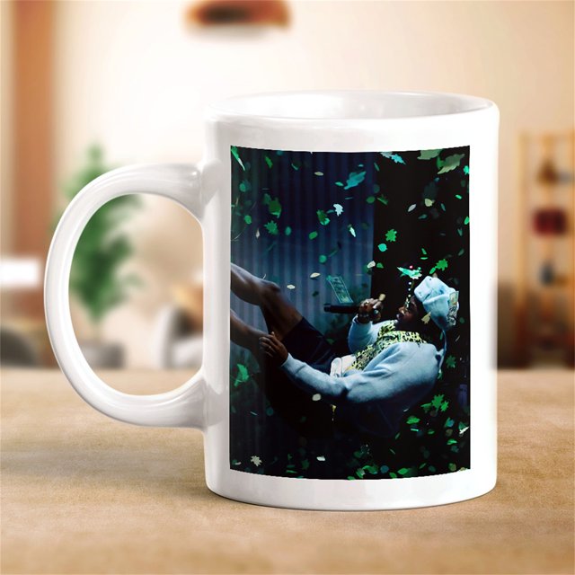 Taza de té con asa para bebidas y refrescos calientes, regalo ideal para amantes del chocolate, el agua y la cerveza, taza de café de cerámica festiva tipo 3