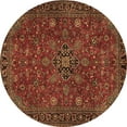 thumbnail image 1 of Ahgly Company Indoor Round Persian Brown Traditional Area Rugs, 4' Round, 1 of 4