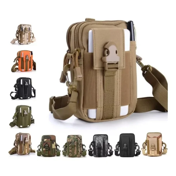 Funda Rapida Porta Cel Para Cinturón Mochilas Fonitura Molle Colgar Cartera Billetera Monedero Militar Táctico Compacta