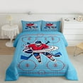 thumbnail image 2 of Manfei Hockey Lovers Bedding Comforter Set,Ball Sport Game Twin Comforter Sets,Geometric Polka Dots Bedding Set For Men Women,Breathable Home Decor Reversible,2 Pieces, 2 of 8