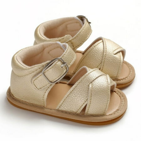 

Baby Boy Girl Summer Sandals Prewalker Newborn Kids Leather Soft Sole Crib Shoes
