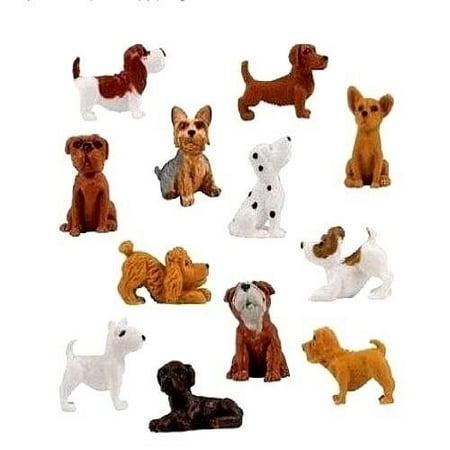 18 pieces - complete set plus 6 more adopt a puppy dog figures dachshund basset hound bull terrier jack russell dalmatian black labrador yorkshire boxer bloodhound bulldog poodle chihuahua (Best Way To Train A Labrador Puppy)