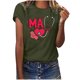 thumbnail image 1 of Camisetas con estampado de letras y cuello redondo de verano para mujer, blusas femeninas cómodas y elegantes, Tops OAVQHLG3B Store  lin121212, 1 of 5