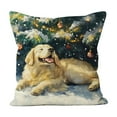 thumbnail image 2 of HCBY Christmas Winter Maltese Decorative Throw Pillow Covers, Dog Terrier Decorative Throw Pillows, Snowflake Porch Outdoor Pillowcase, Sofa Couch Cushion Case Home Decor Gift, 2 of 6
