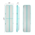 thumbnail image 2 of 13ft   Mat 4 Inches Thickness Inflatable Gymnastics Tumbling Mats with Electric Air Pump and Bag for Home Use/ Exercises/ Training/ Water Sports (Mint Blue), 2 of 6