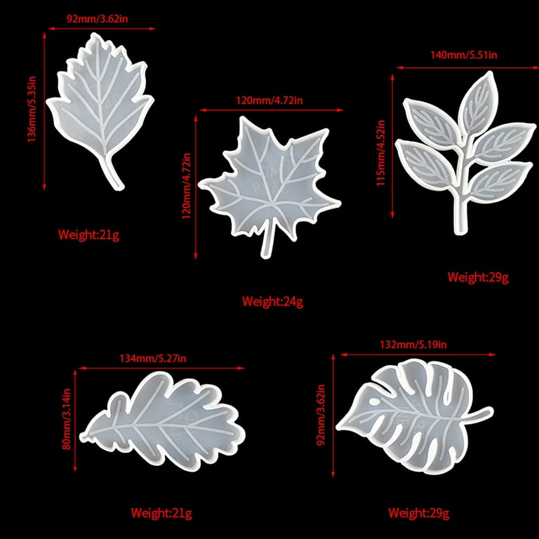 Large Maple Leaf Silicone Mold, Epoxy Resin Mould