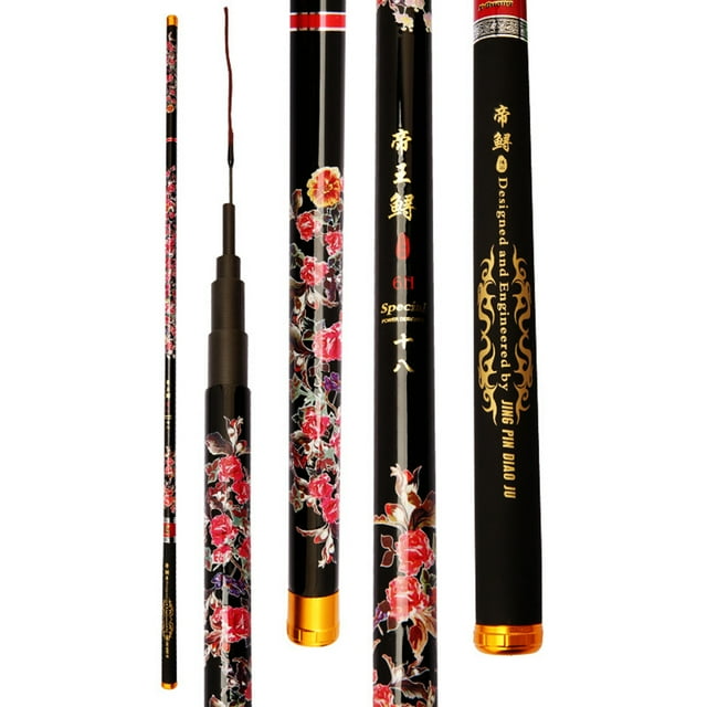 kurtrusly 19 Tone Fishing Table Rod Comfortable Hand Feeling for River Pond Fishing Using