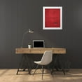 thumbnail image 3 of Unknown 20x24 White Modern Wood Framed Museum Art Print Titled - Red Mosaique, 3 of 4
