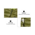 thumbnail image 2 of Mapamyumco Men’s Lightweight Puffer Vest with Hood, Water-Resistant Sleeveless Jacket for Hiking Ski Olive Branch 2XL, 2 of 7